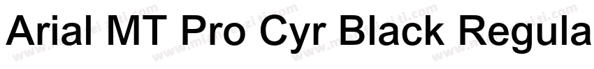 Arial MT Pro Cyr Black Regular字体转换